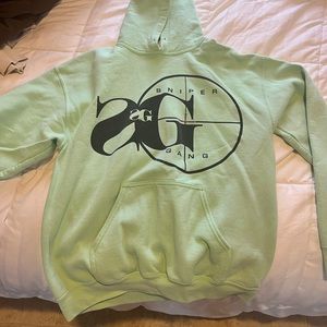 Neon green Sniper Gang hoodie size M